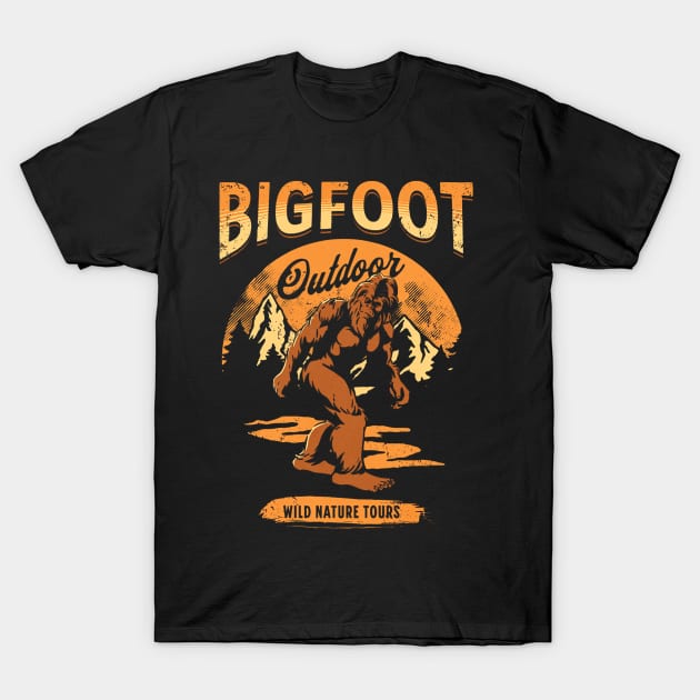 BigFoot Outdoor T-Shirt by Abderrahmaneelh